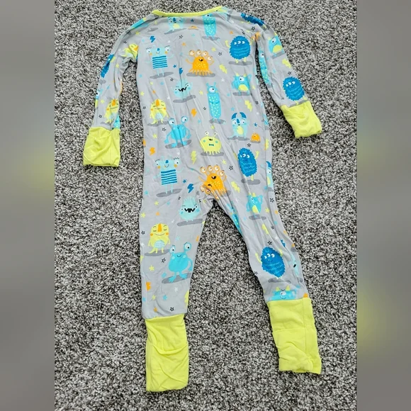 PLAY - Little Sleepies Monster Mayhem Zippy, 6-12M - Picture 2 of 5